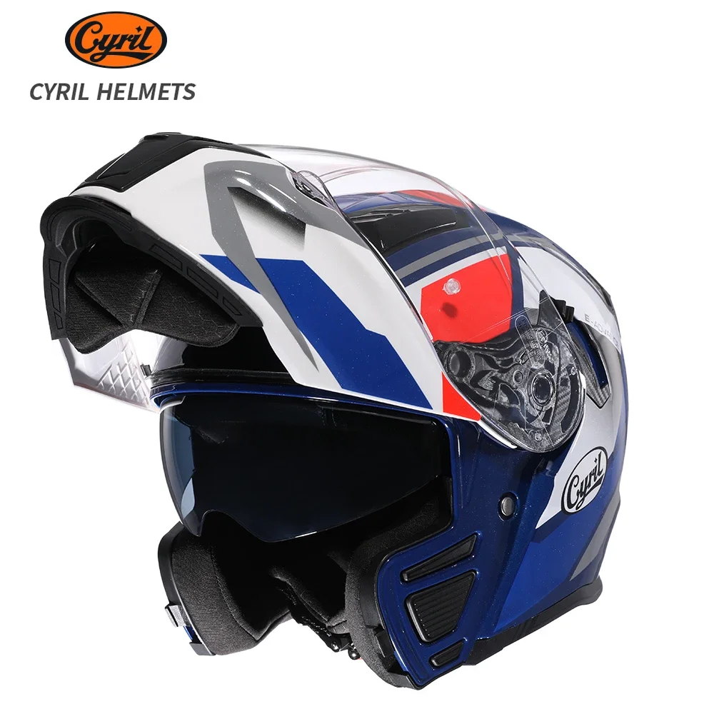 Full Face Motorcycle Helmet With Bluetooth - Мотошлемы Cyril Full Face Racing с