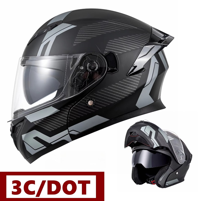 Мотоциклетные шлемы с двойными – обзор и цена Modular Flip Up Motorcycle Helmet Dot Approved