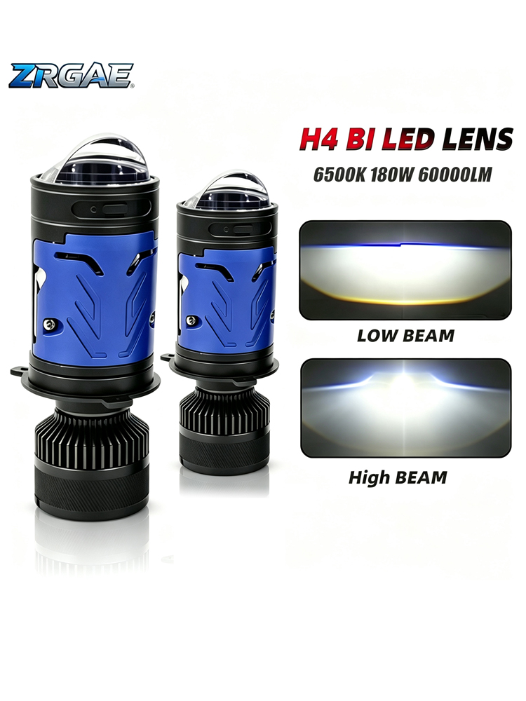 2 шт. H4 Bi Mini LED проекцион – обзор и цена Universal Motorcycle Led Headlight Projector